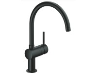 Grohe Minta Spültischbatterie mit C-Auslauf Velvet Black