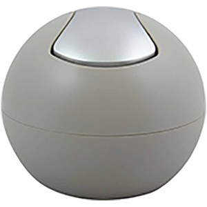 Spirella Pattumiera da bagno Bowl color taupe, 1 litro, con coperchio basculante. Accessorio bagno design moderno.
