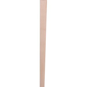 Gamba per mobile quadrata in faggio, 55/40 mm x 730 mm, per design di mobili personalizzato.
