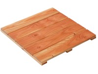 Holzfliese Douglasie fein geriffelt Natur 50 x 50 cm