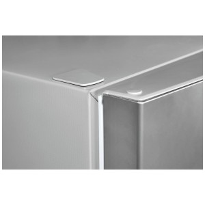 Dettaglio: Congelatore SPC H-GS3857 Inox-Look, angolo con copertura.