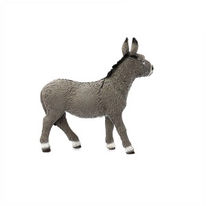 Figurine d'âne Schleich détaillée, multicolore, de l'univers Farm World.
