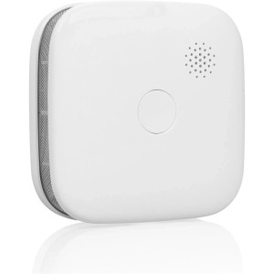Détecteur de fumée Smartwares FSM-02700 blanc avec bouton test et grille. Protection incendie, batterie 10 ans.