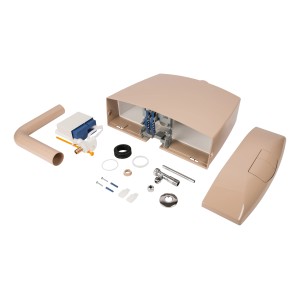 Sanitop-Wingenroth Réservoir WC Karat beige, à fixation basse avec accessoires pour l'installation WC.