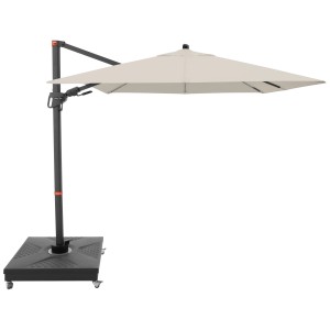 Doppler Pendelschirm AX myZone D. 820 Natur, 210x210 cm, mit drehbarem Schirmdach und robustem Aluminiumgestell.