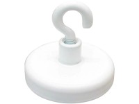 Deckenmagnet mit Haken Weiss Ø 25 mm Deckenmagnet mit Haken Weiss Ø 25 mm
