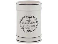 Diaqua® Zahnputzbecher Sweet Home Weiss Ø 8,5 cm / Höhe 12,5 cm