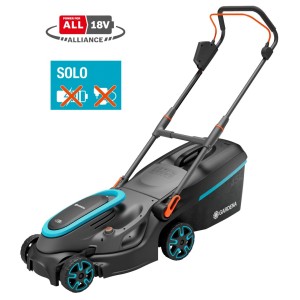 Gardena PowerMax 37/36V tosaerba a batteria (senza batteria/caricabatterie) nero/turchese.