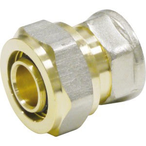 Raccordo a vite in ottone, raccordo di transizione 20 mm x Rp 1/2 pollice per pressfitting.