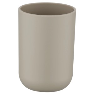 Wenko Zahnputzbecher Brasil Taupe, aus Kunststoff.