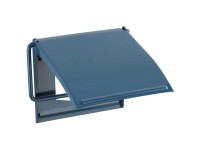 Wenko Toilettenpapierhalter Cover slateblue Blau (HxBxT) 12 x 13,5 x 2,5 cm