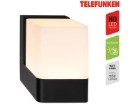 Telefunken LED-Aussenwandleuchte Aluminium Schwarz 950 lm / 11,5 x 11 x 8 cm