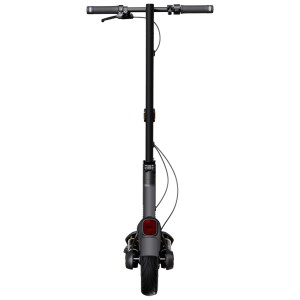 Vue de face du Segway Ninebot E-Kickscooter MAX G2 D noir-gris-jaune.