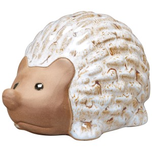 Deroma Dekofigur Igel Farmer, Gartendeko aus Terrakotta, ca. 10x20x14 cm.