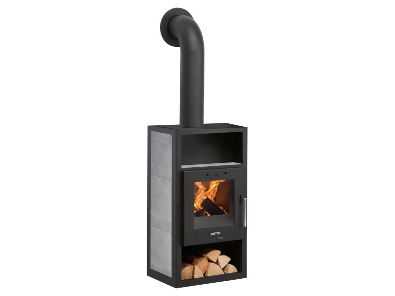 Justus Kaminofen Texas 6kW Keramik Grau kaufen bei OBI