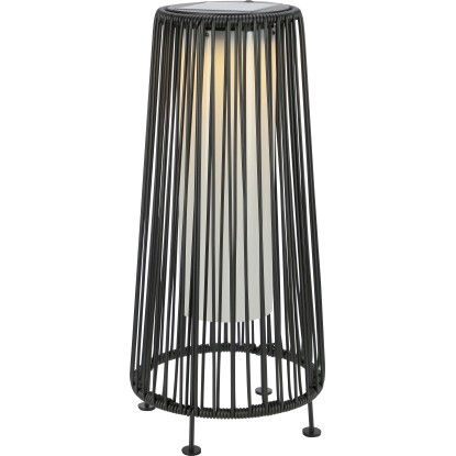 Solar-LED-Dekoleuchte Aviano Schwarz Warmweiss (HxBxT) 45 x 21 x 21 cm