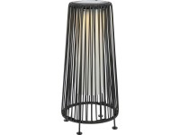 Solar-LED-Dekoleuchte Aviano Schwarz Warmweiss (HxBxT) 45 x 21 x 21 cm