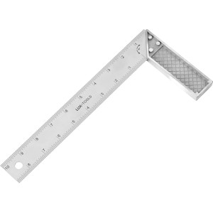Équerre à chapeau LUX Classic, 250 mm, pour tracer des angles à 90°. Outil de mesure avec graduation métrique.