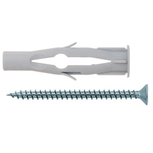 Fischer Tassello universale FU 6x35 con vite (confezione da 10), per una tenuta sicura in vari materiali.