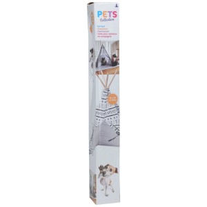 Confezione della cuccia Tipi per gatti in bianco e nero (74x56x56cm) di Pets Collection.