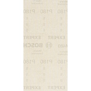Feuille abrasive à maille Bosch Expert M480 K180, 93x186 mm, 10 pièces, pour ponceuses excentriques.