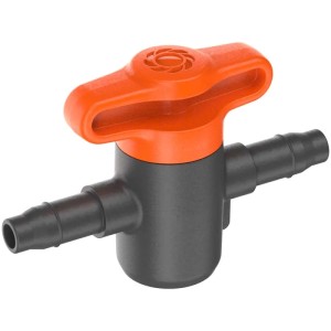 Valvola di intercettazione Gardena 3/16 per Micro-Drip-System per regolare il flusso d'acqua.