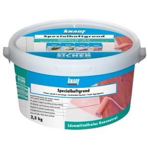 Knauf Spezialhaftgrund 2,5kg im Eimer: Haftgrund für glatte, nichtsaugende Untergründe, ideal für Fliesen und Spachtel.