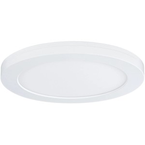 Panneau LED rond blanc mat Paulmann Cover-it, encastrable/en saillie, Ø 225 mm.