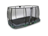 Exit Trampolin Elegant Inground Premium mit Sicherheitsnetz Grün 214 x 366 cm