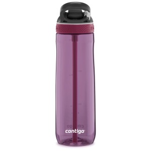 Contigo Ashland borraccia bordeaux, 720ml, con cannuccia. Ideale per sport e viaggi.