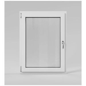 Fenêtre oscillo-battante Roro blanche, gauche, 90x120 cm. Fenêtre PVC avec isolation thermique.