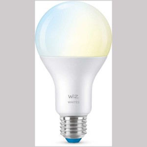 Lampadina LED WiZ E27, opaca, 13W. Lampadina smart WiFi Bluetooth per luce da calda a fredda.