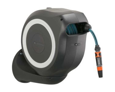 Enrouleur De Câble Automatique Monzana 15/20 M - Boîtier Gris Pivotant Avec Cordon 1,5m NEUF