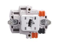 Feller Druckschalter-Apparat EdizioDue Schema 3 mit Orientierungslicht Feller Druckschalter-Apparat EdizioDue Schema 3 mit Orientierungslicht