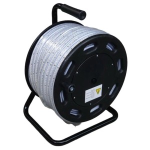 Schönenberger LED-Lichtband auf Kabeltrommel, 50m, transparent, für Innen- und Aussenbereiche.
