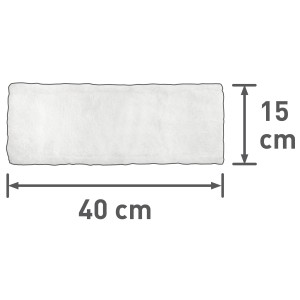 Recharge pour balai à franges, nettoyage humide et sec, 40x15cm, microfibre