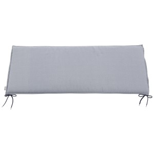 Cuscino per panca Doppler Life grigio chiaro per panca a 2 posti, 46x120 cm, con lacci.