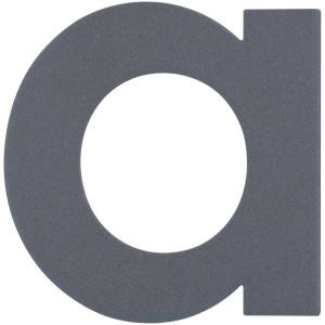 Alpertec numéro de maison « a », minuscule, acier inoxydable, anthracite.