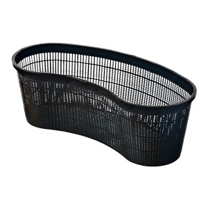 Cesto per piante Heissner nero curvo (45x18cm) per laghetto.