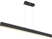 Globo LED-Pendelleuchte Verena 1-flammig Schwarz (HxBxT) 121 x 120 x 8 cm