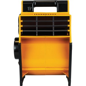 Séchoir de sol Caterpillar B300 CFM jaune/noir, un outil de construction pour la circulation et le séchage de l'air.
