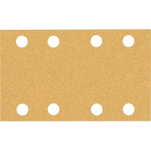 Feuille abrasive Bosch Expert C470, 80x133mm, grain 60, 10 pièces, pour ponceuses vibrantes.