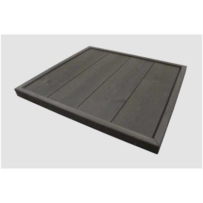 Nadelholz Urban living Wood U-Profil sägerau Grau 19 x 146 mm / Länge 2,5 m