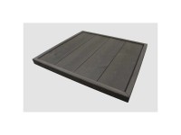 Nadelholz Urban living Wood U-Profil sägerau Grau 19 x 146 mm / Länge 2,5 m