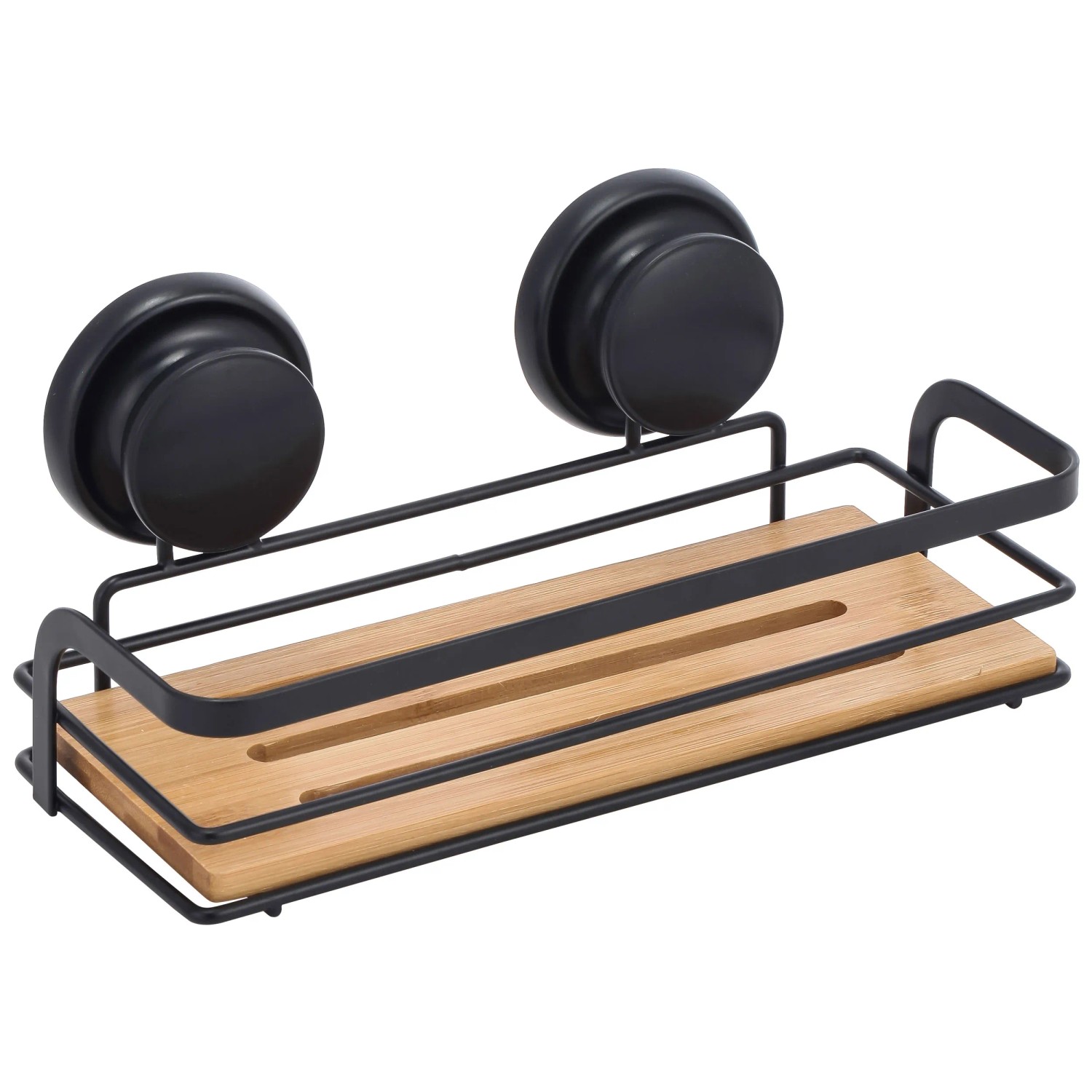 Étagère De Lavabo Amovible Avec Ventouses - En Acier Carbone, 40 Ou 50 Cm - Rangement Salle De Bain, Cuisine