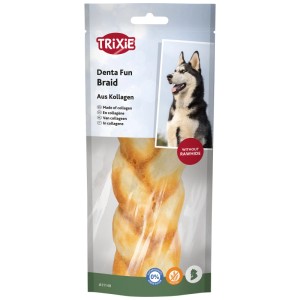 Trixie Kauzopf Denta Fun con collagene e pollo, 65g. Snack per cani per l'igiene dentale e l'attività.