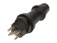 Max Hauri Stecker Typ25 / IP55 Schwarz Max Hauri Stecker Typ25 / IP55 Schwarz