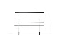 Dieda Geländerset seitlich Anthrazit Breite 150 cm