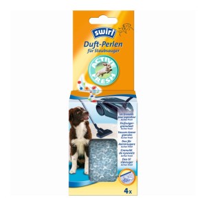 Swirl Perle profumate Active Fresh per aspirapolvere, confezione di granuli profumati.