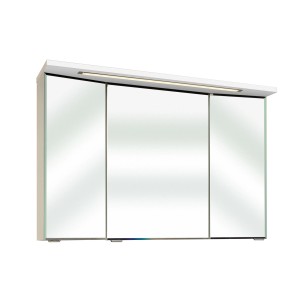 Armoire de toilette Pelipal Quantum Kompakt, 105 cm, blanc brillant, avec éclairage LED.